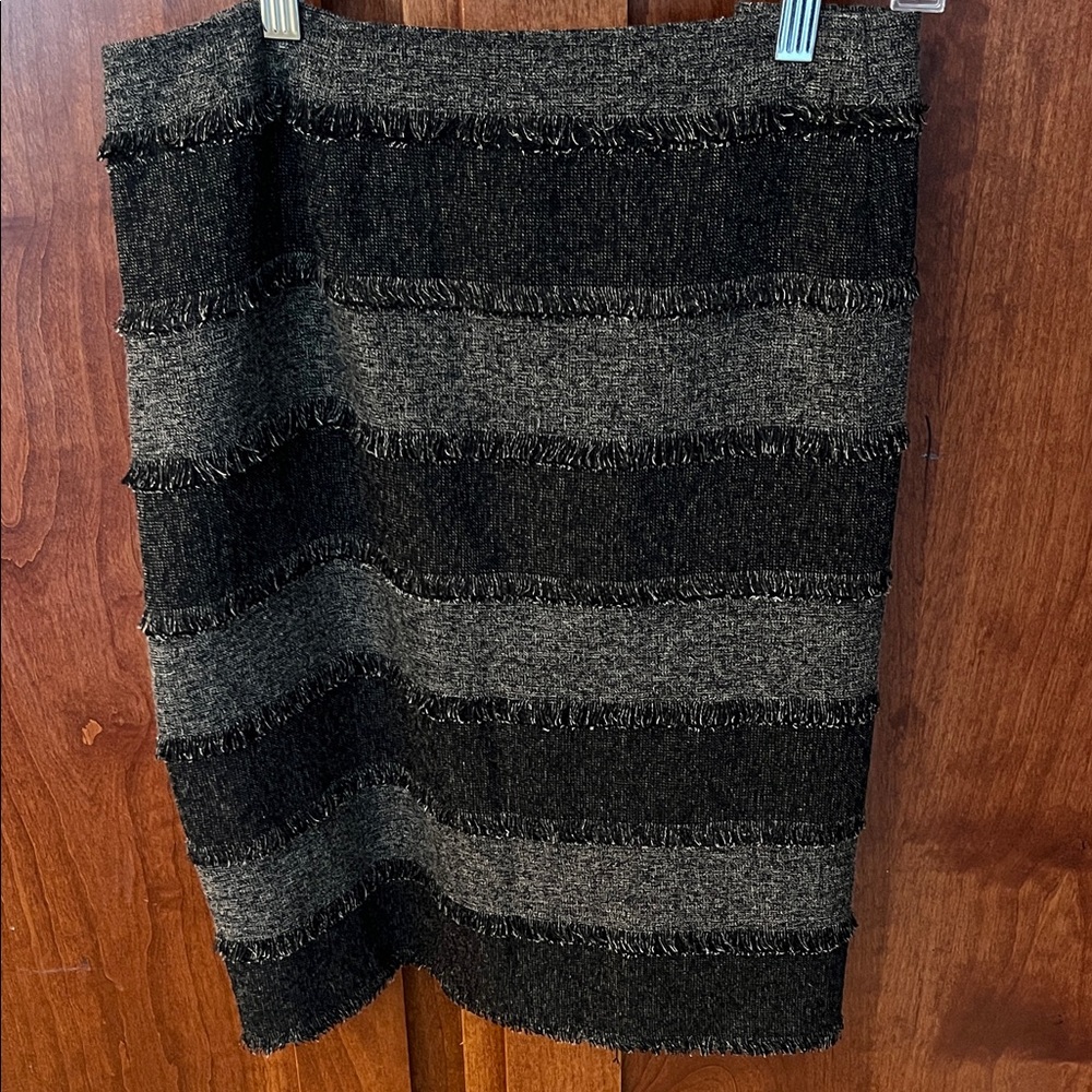 Tribal Black and Gray Pencil Skirt
